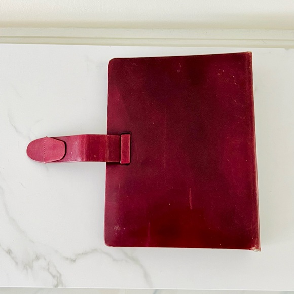 Dinoffer New York rare vintage calf leather agenda / planner / Notebook 3 rings - Picture 9 of 16